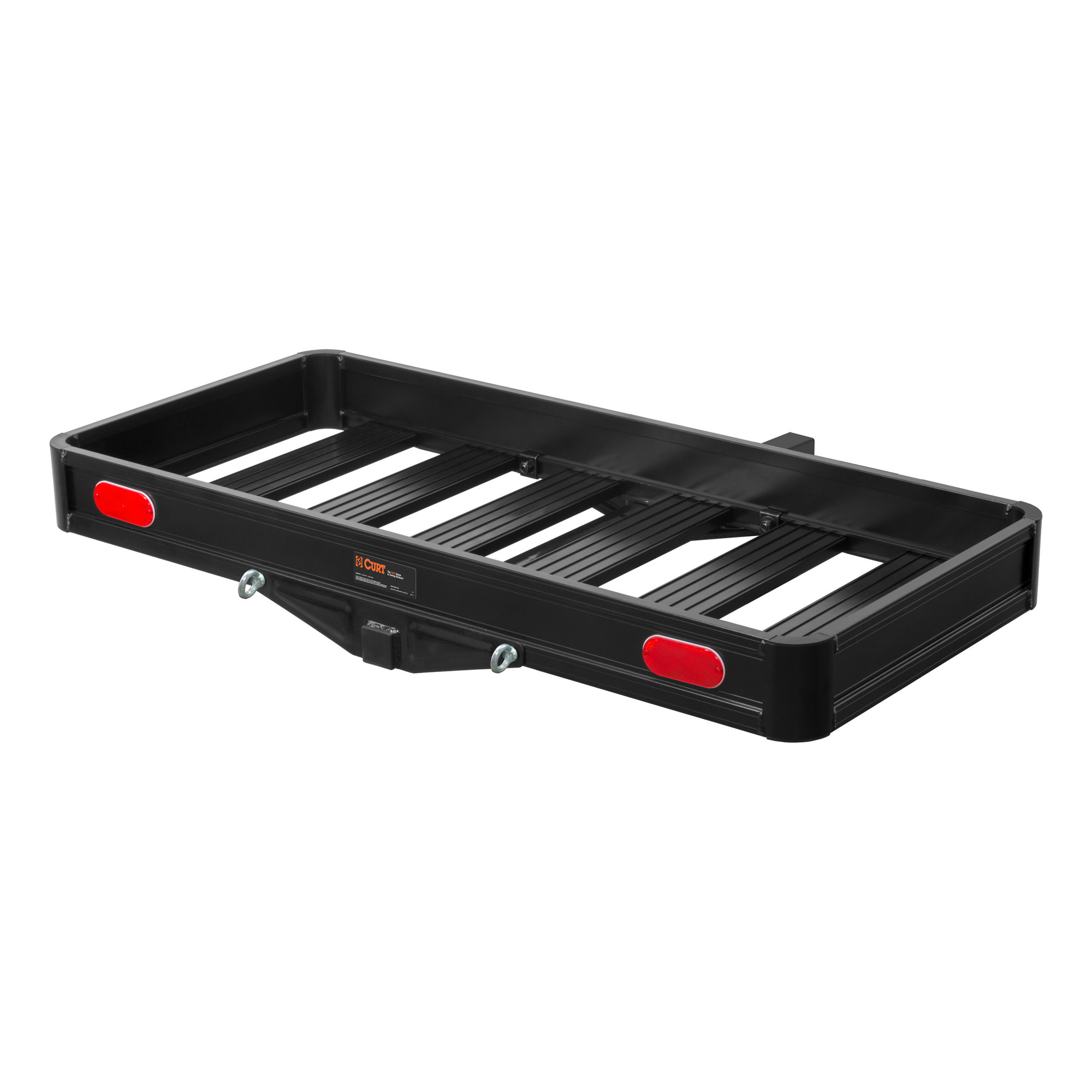 Curt Manufacturing, 49 x 22-1/2in. Black Alum. Cargo Carrier, Capacity 500 lb, Receiver Size 2 in, Material Aluminum, Model# 18113